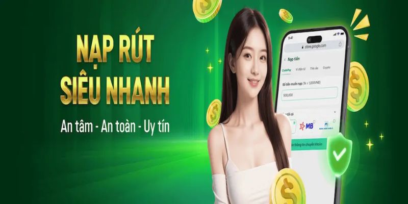 Bước nạp tiền diễn ra nhanh gọn